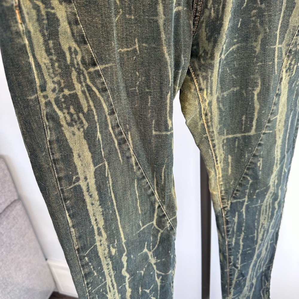 Please Vintage Glam | Made in Italy | Acid Wash Skinny Jeans | Large - Picture 5 of 13